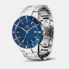 Men Quartz Blue Dial Analog Stainless Steel Watch DW00100820K
