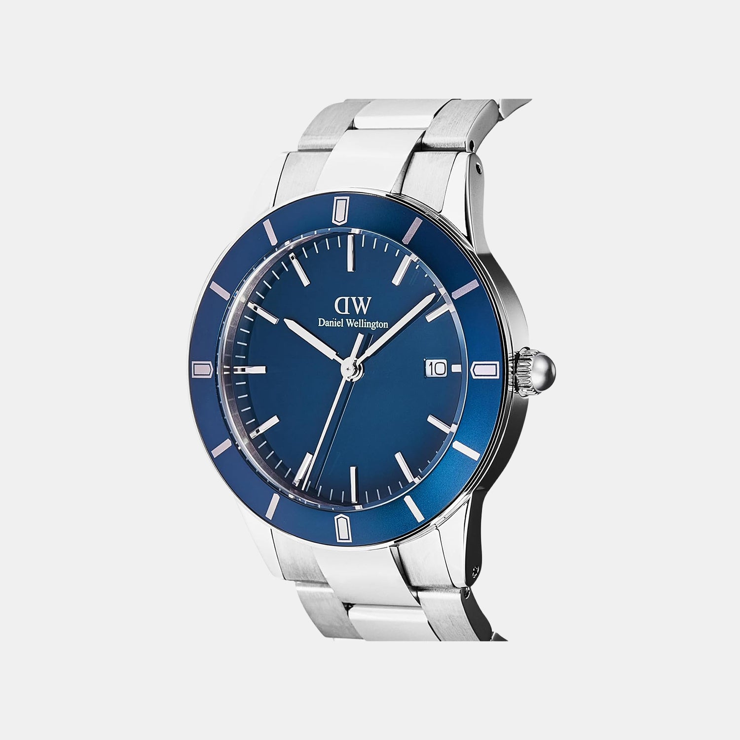 Men Quartz Blue Dial Analog Steel Watch DW00100820
