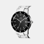 Iconic Men Quartz Black Dial Analog Stainless Steel Watch DW00100822K