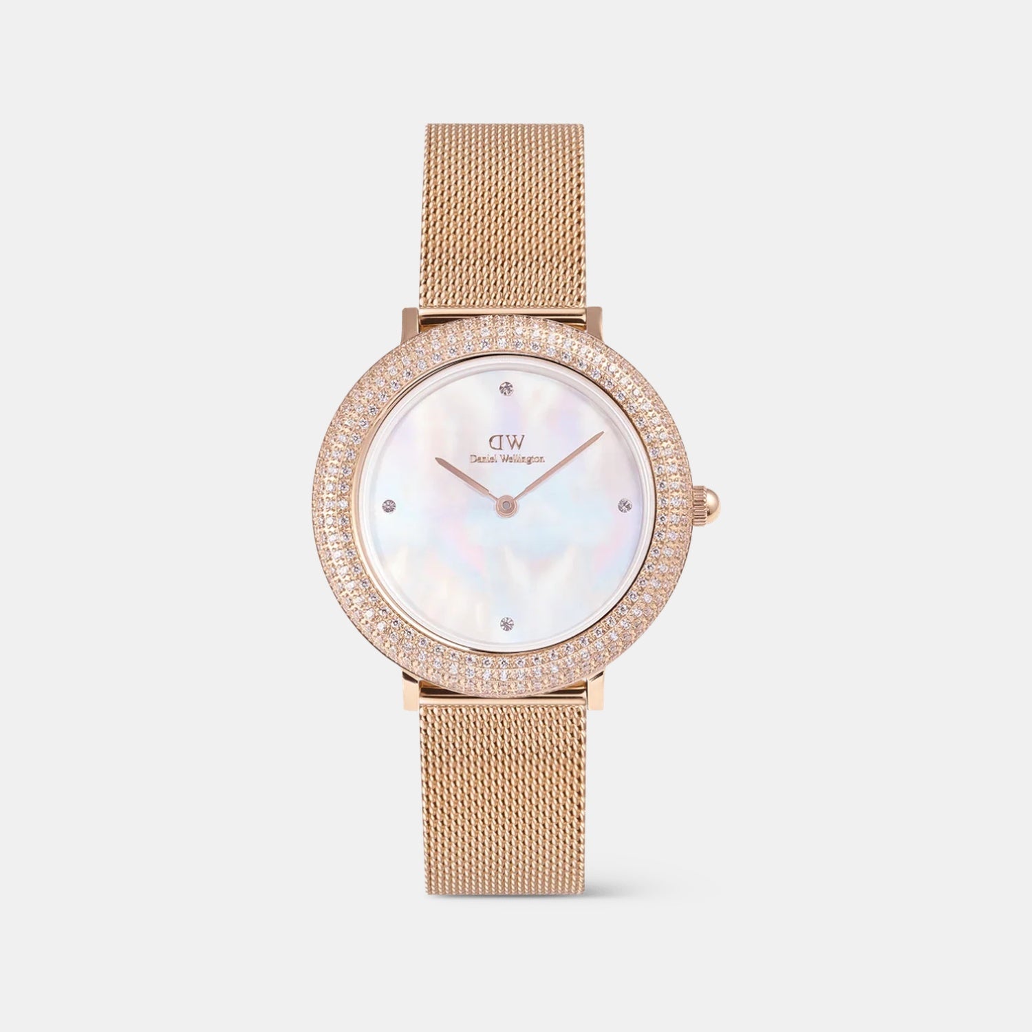 Women Quartz White Dial Analog Stainless Steel Watch DW00100823K