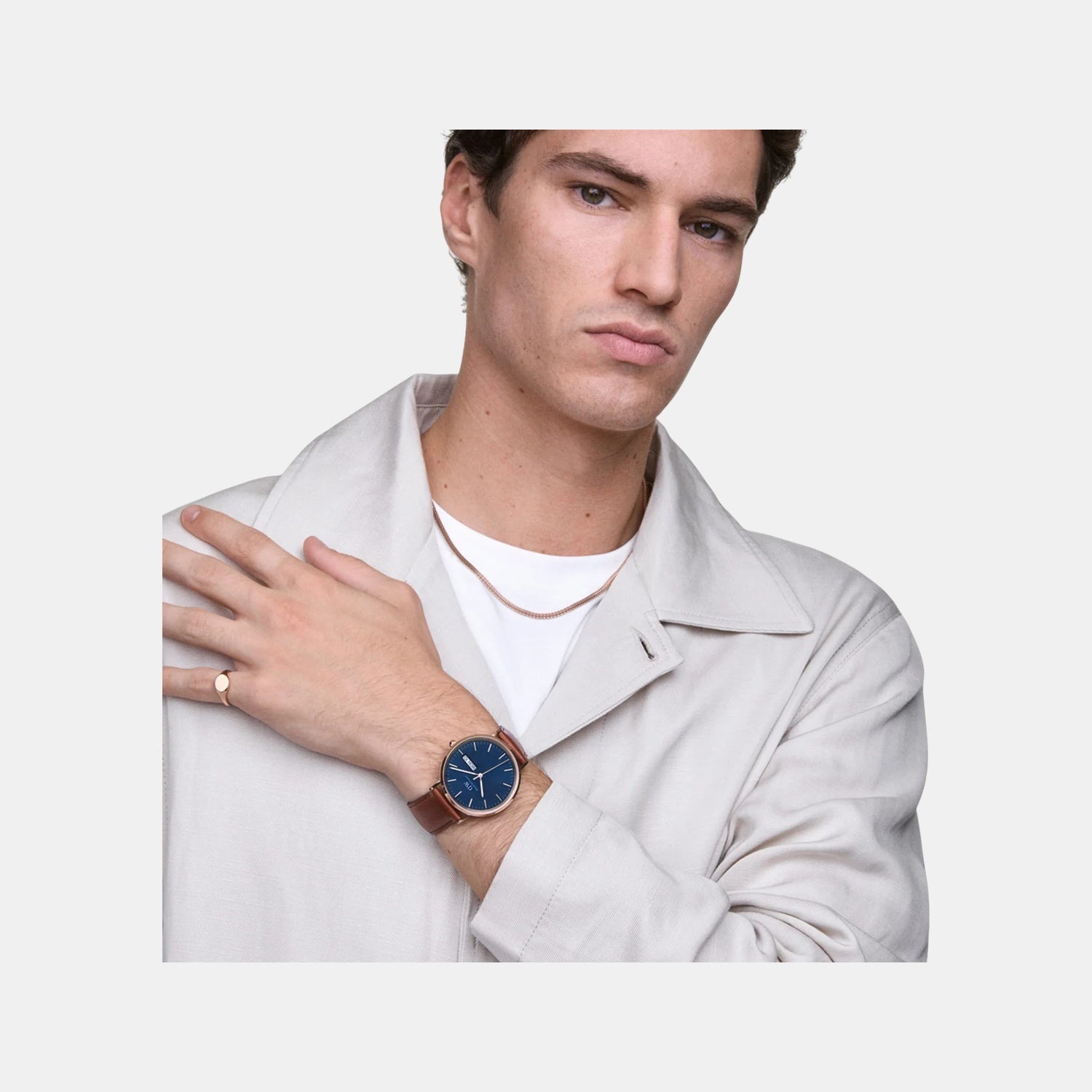 Oval Mini Women Quartz Arctic Blue Dial Analog Stainless Steel Watch DW00100807K