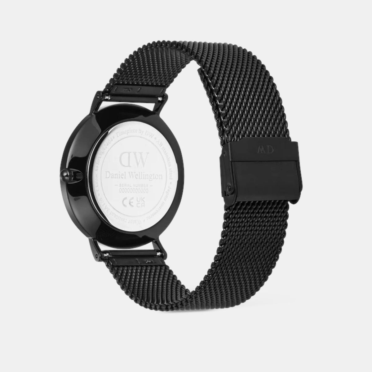 Classic Men Quartz Black Dial Analog Mesh Watch DW00100831K