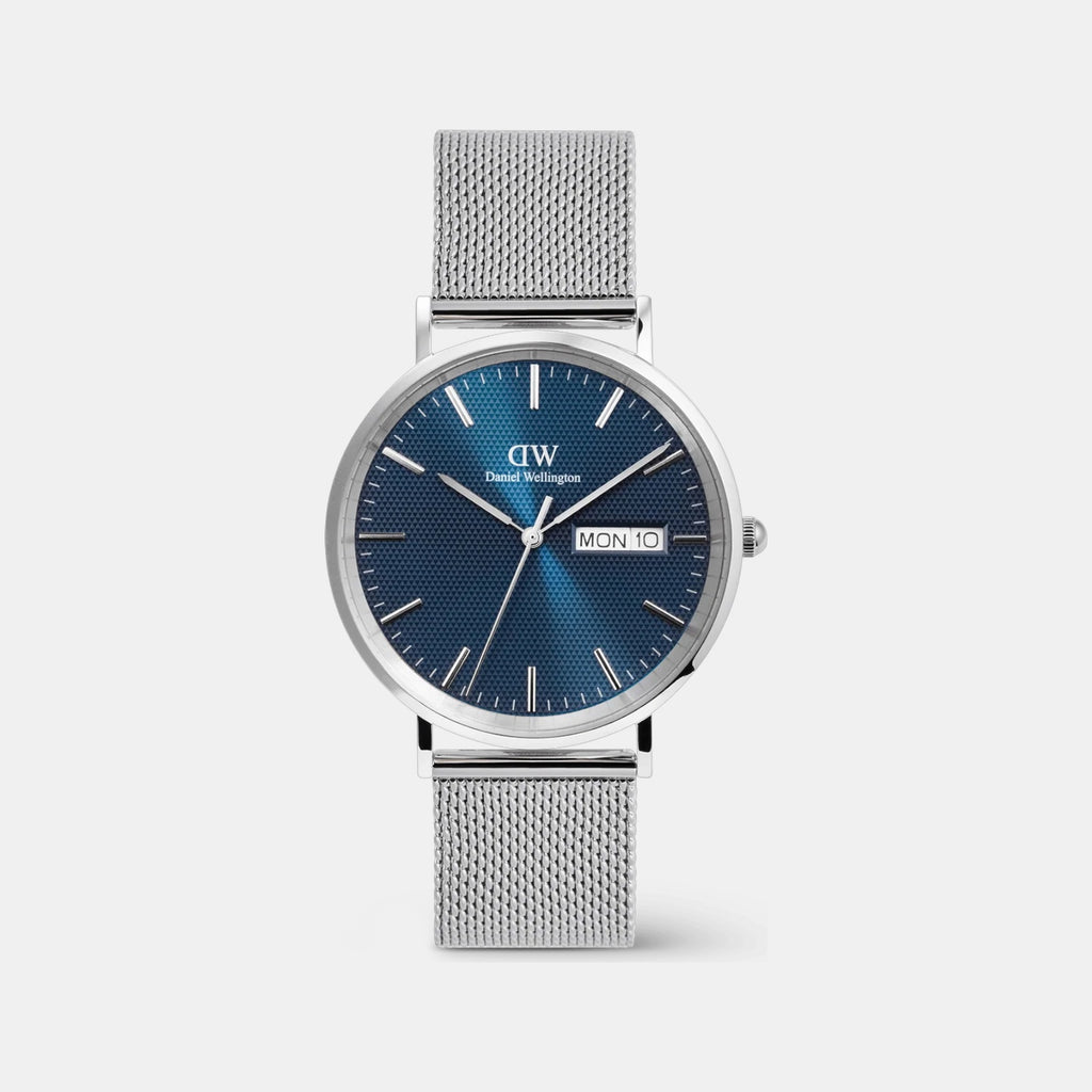 Oval Mini Women Quartz Arctic Blue Dial Analog Stainless Steel Watch DW00100807K