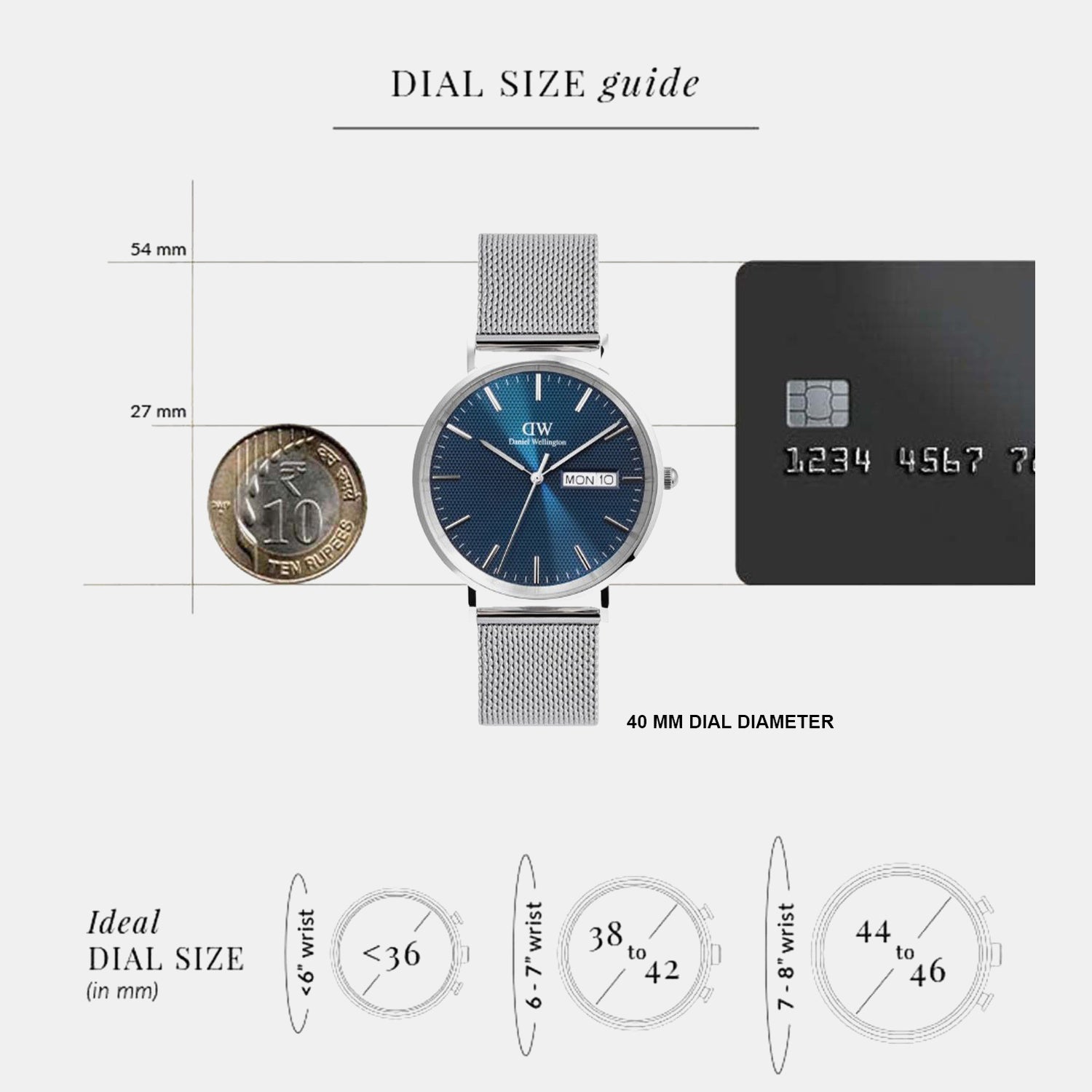 Men Quartz Blue Dial Analog Stainless Steel Watch DW00100833K