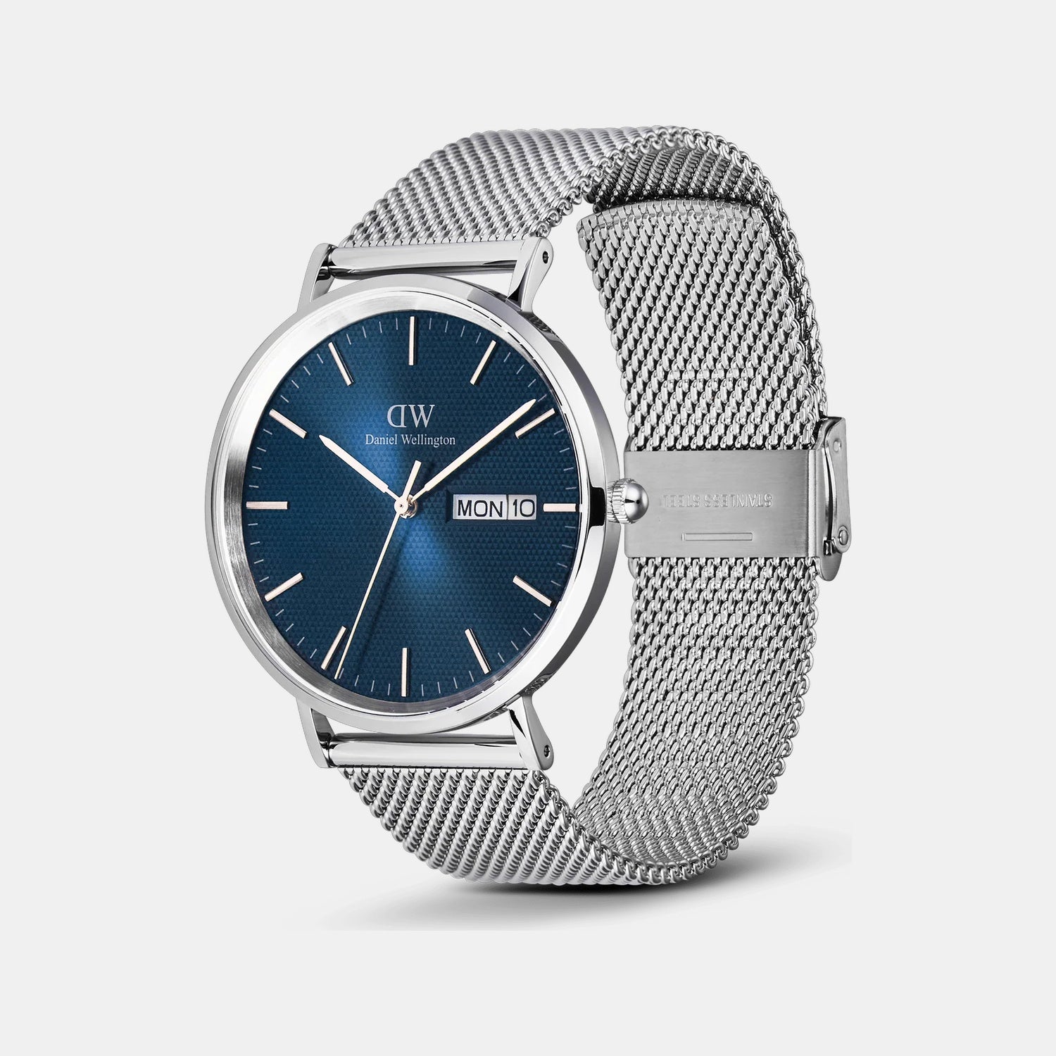 Oval Mini Women Quartz Arctic Blue Dial Analog Stainless Steel Watch DW00100807K