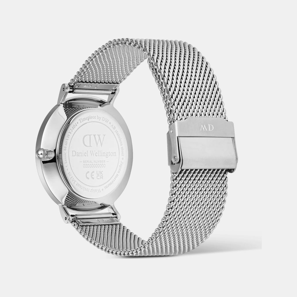 Oval Mini Women Quartz Arctic Blue Dial Analog Stainless Steel Watch DW00100807K