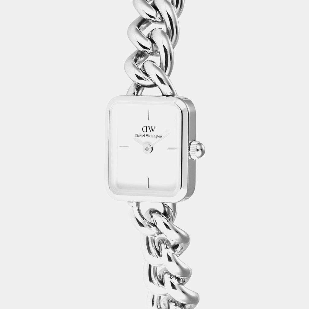 Women Quartz White Dial Analog Stainless Steel Watch DW00100834K