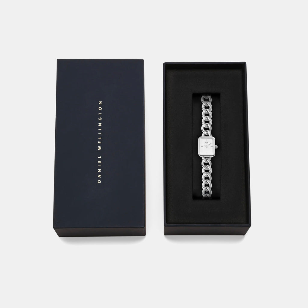 Women Quartz White Dial Analog Stainless Steel Watch DW00100834K