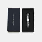Women Quartz White Dial Analog Stainless Steel Watch DW00100834K