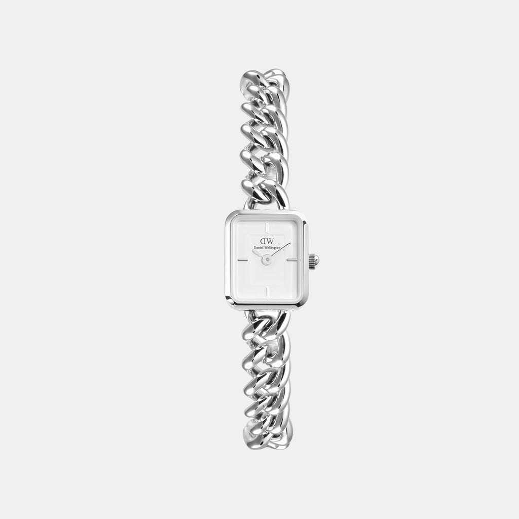 Women Quartz White Dial Analog Stainless Steel Watch DW00100834K