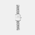Women Quartz White Dial Analog Stainless Steel Watch DW00100834K