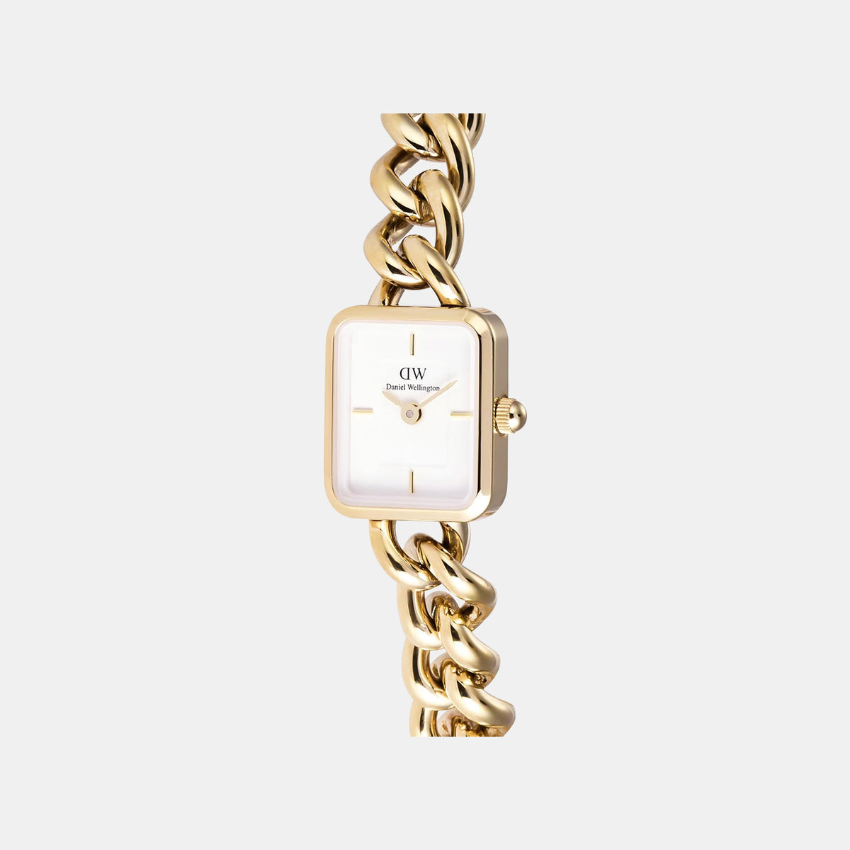 Jolie Women Quartz White Dial Analog Stainless Steel Watch DW00100836K