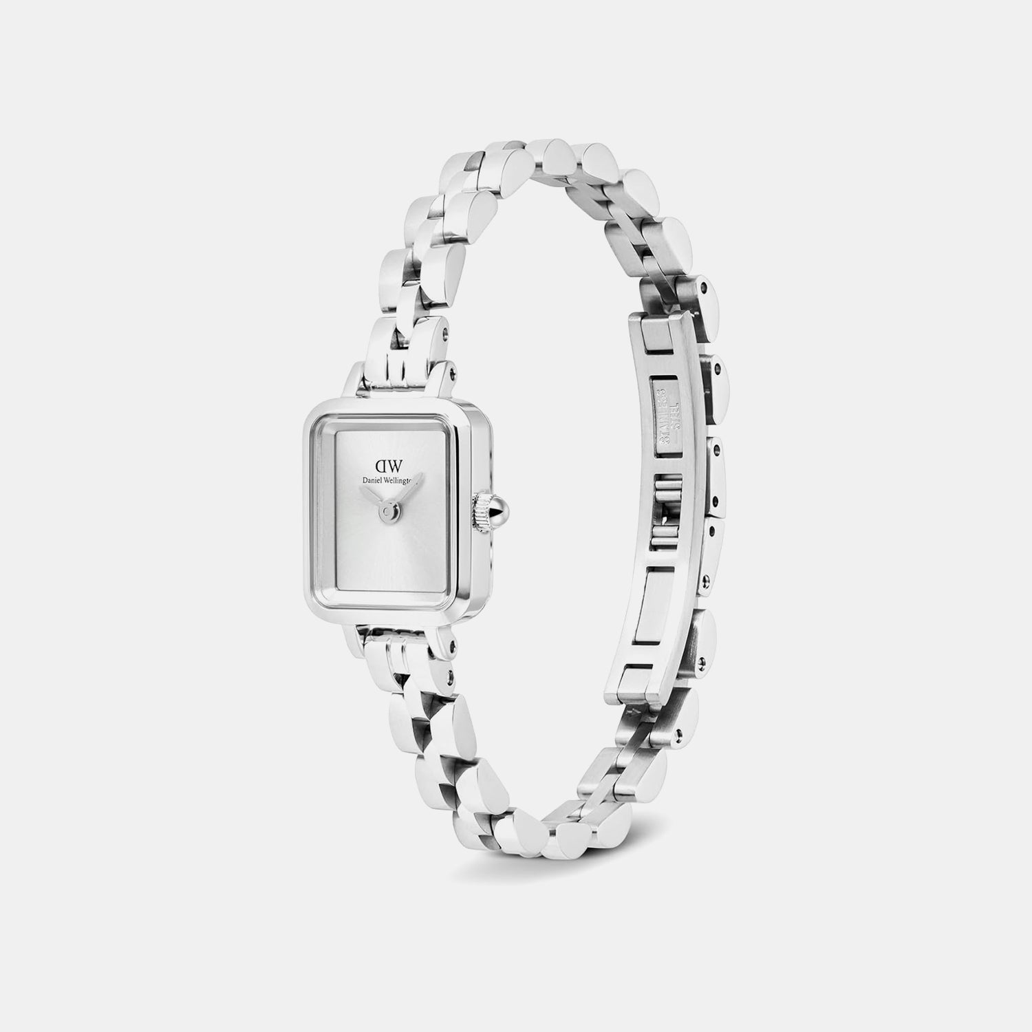 Quadro Women Quartz Silver Dial Analog Stainless Steel Watch DW00100844K