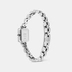 Quadro Women Quartz Silver Dial Analog Stainless Steel Watch DW00100844K