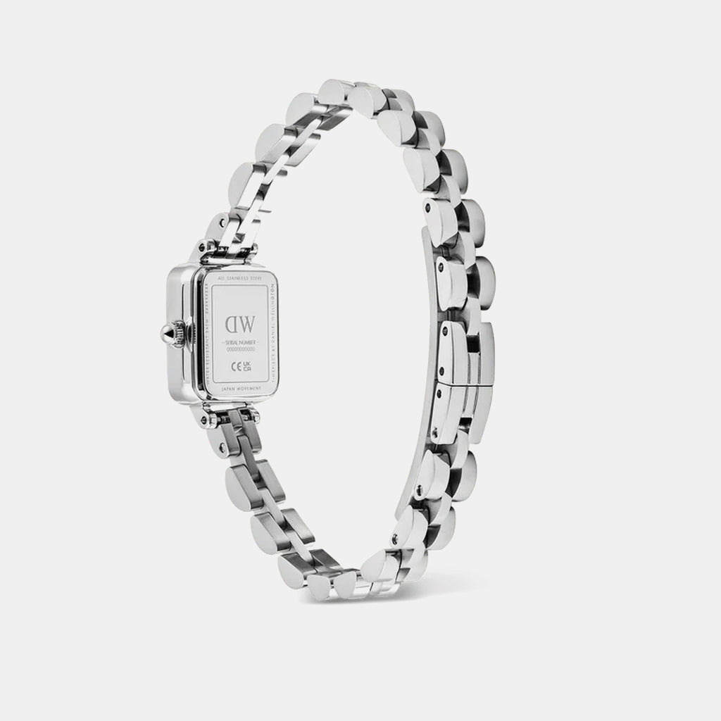 Quadro Women Quartz Black Dial Analog Stainless Steel Watch DW00100845K