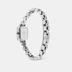 Quadro Women Quartz Black Dial Analog Stainless Steel Watch DW00100845K