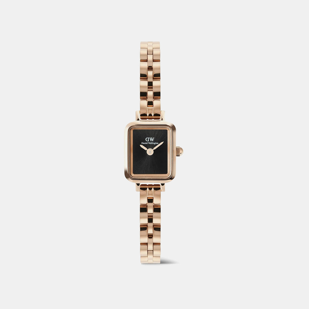 Quadro Women Quartz Black Dial Analog Stainless Steel Watch DW00100848K