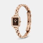 Quadro Women Quartz Brown Dial Analog Stainless Steel Watch DW00100849