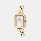 Quadro Women Quartz White Dial Analog Stainless Steel Watch DW00100850