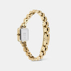 Quadro Women Quartz White Dial Analog Stainless Steel Watch DW00100850