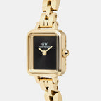 Quadro Women Quartz Black Dial Analog Stainless Steel Watch DW00100851K