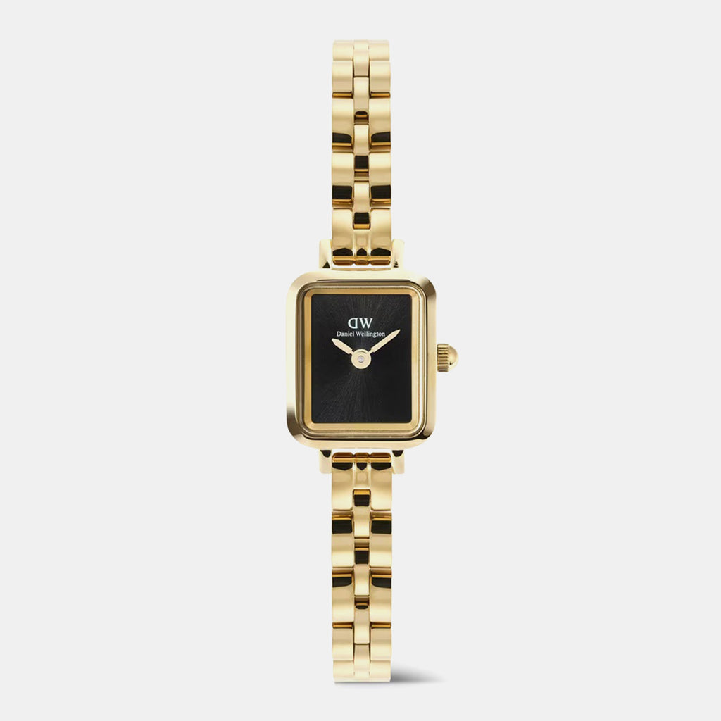Quadro Women Quartz Black Dial Analog Stainless Steel Watch DW00100851K