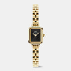 Quadro Women Quartz Black Dial Analog Stainless Steel Watch DW00100851K