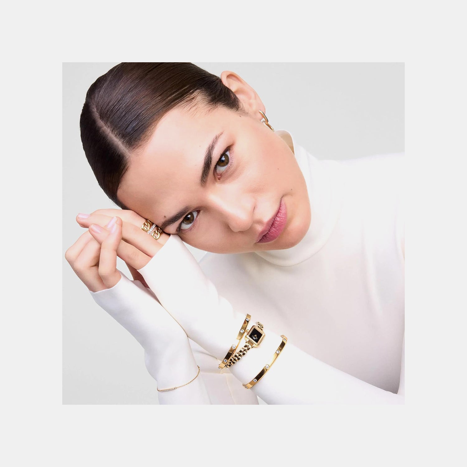 Quadro Women Quartz Black Dial Analog Stainless Steel Watch DW00100851K