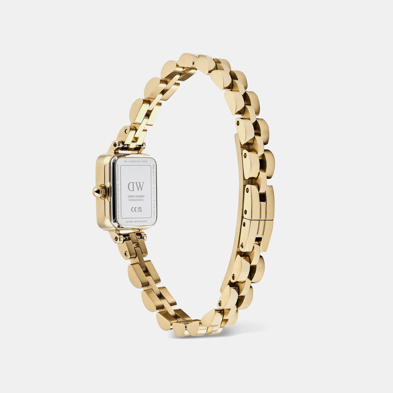 Quadro Women Quartz Black Dial Analog Stainless Steel Watch DW00100851K