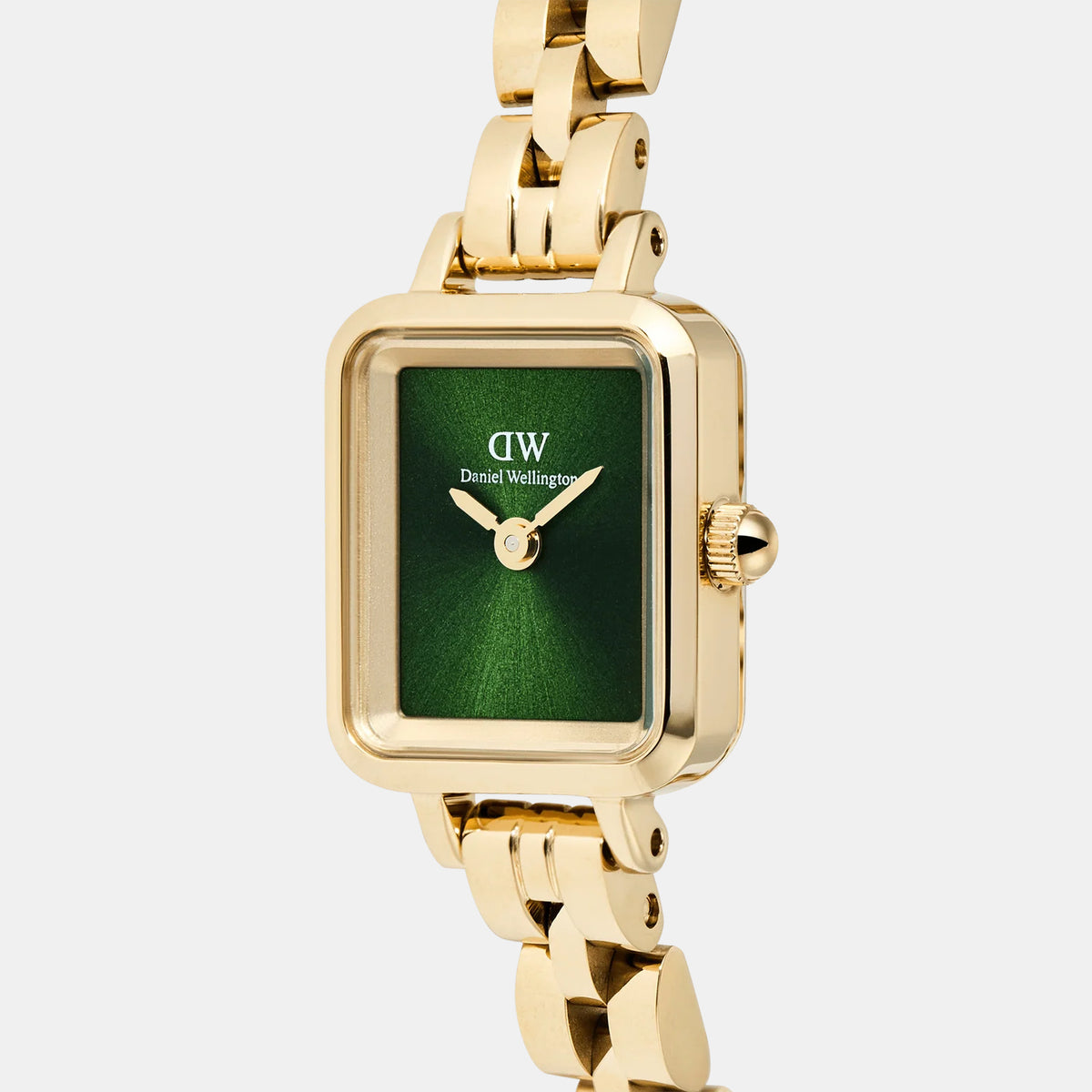 Quadro Women Quartz Green Dial Analog Stainless Steel Watch DW00100852K