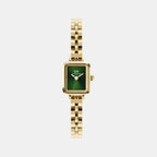 Quadro Women Quartz Green Dial Analog Stainless Steel Watch DW00100852K
