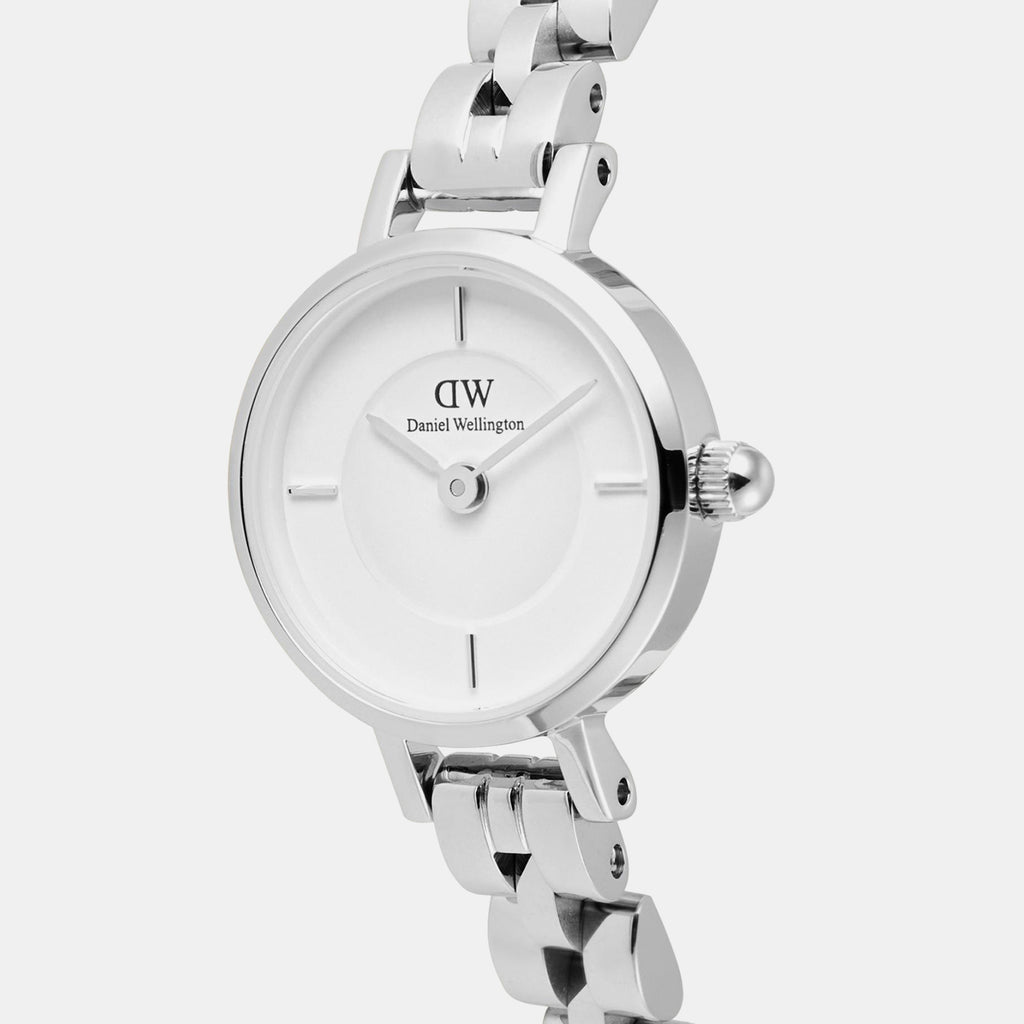 Petite Mini Arch 3 Link Women Quartz White Dial Analog Stainless Steel Watch DW00100853K