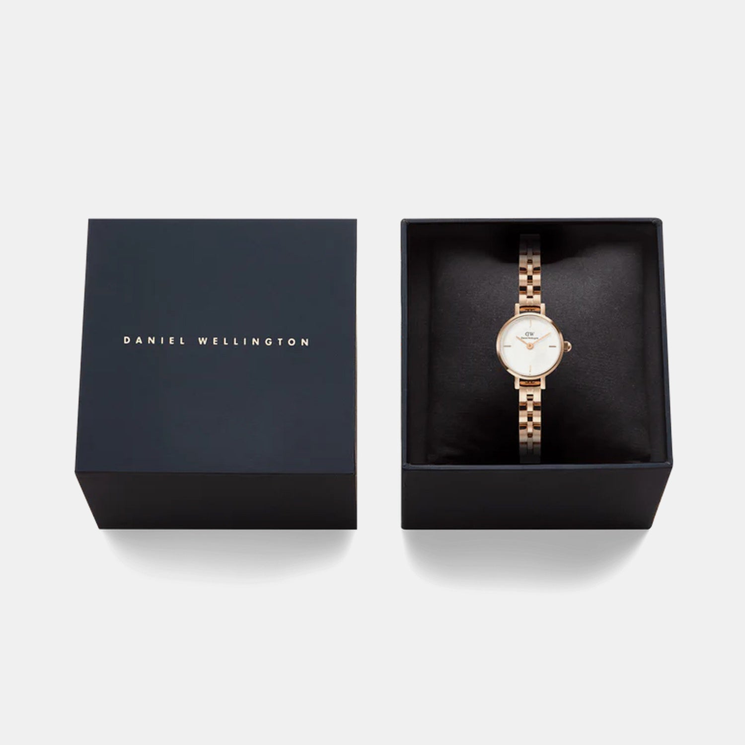 Petite Women Quartz White Dial Analog Stainless Steel Watch DW00100854K