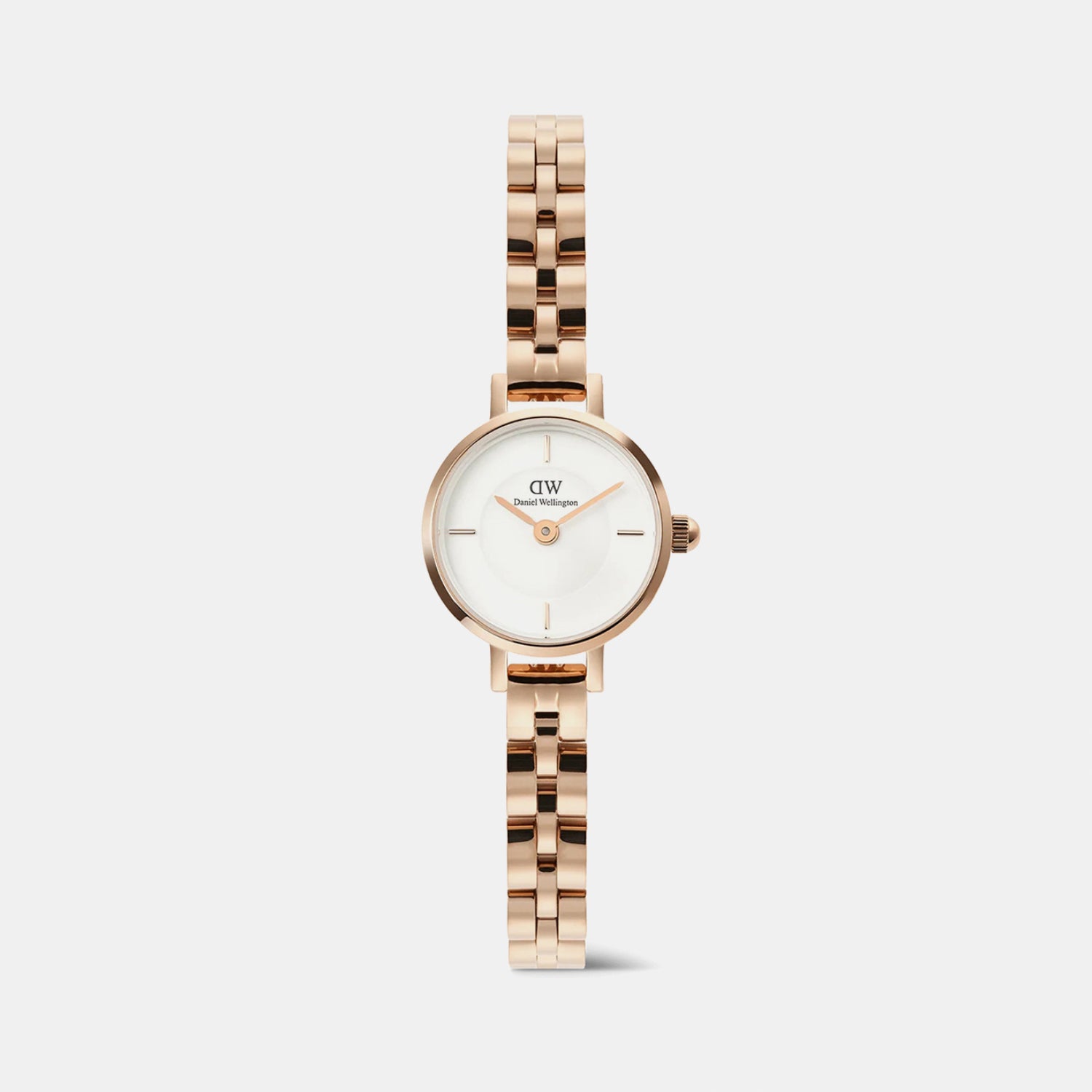 Petite Women Quartz White Dial Analog Stainless Steel Watch DW00100854K