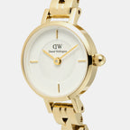 Petite Women Quartz White Dial Analog Stainless Steel Watch DW00100855K