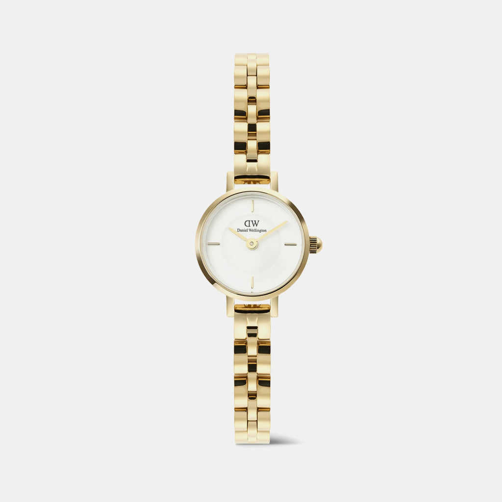 Petite Women Quartz White Dial Analog Stainless Steel Watch DW00100855K
