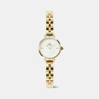 Petite Women Quartz White Dial Analog Stainless Steel Watch DW00100855K