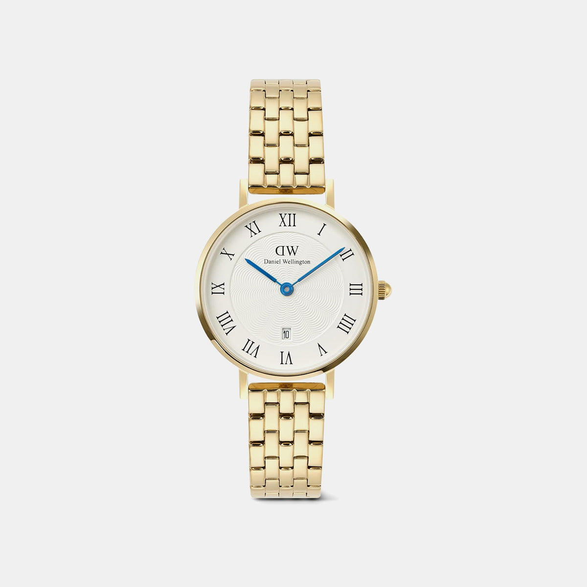 Petite Women Quartz White Dial Analog Stainless Steel Watch DW00100857K