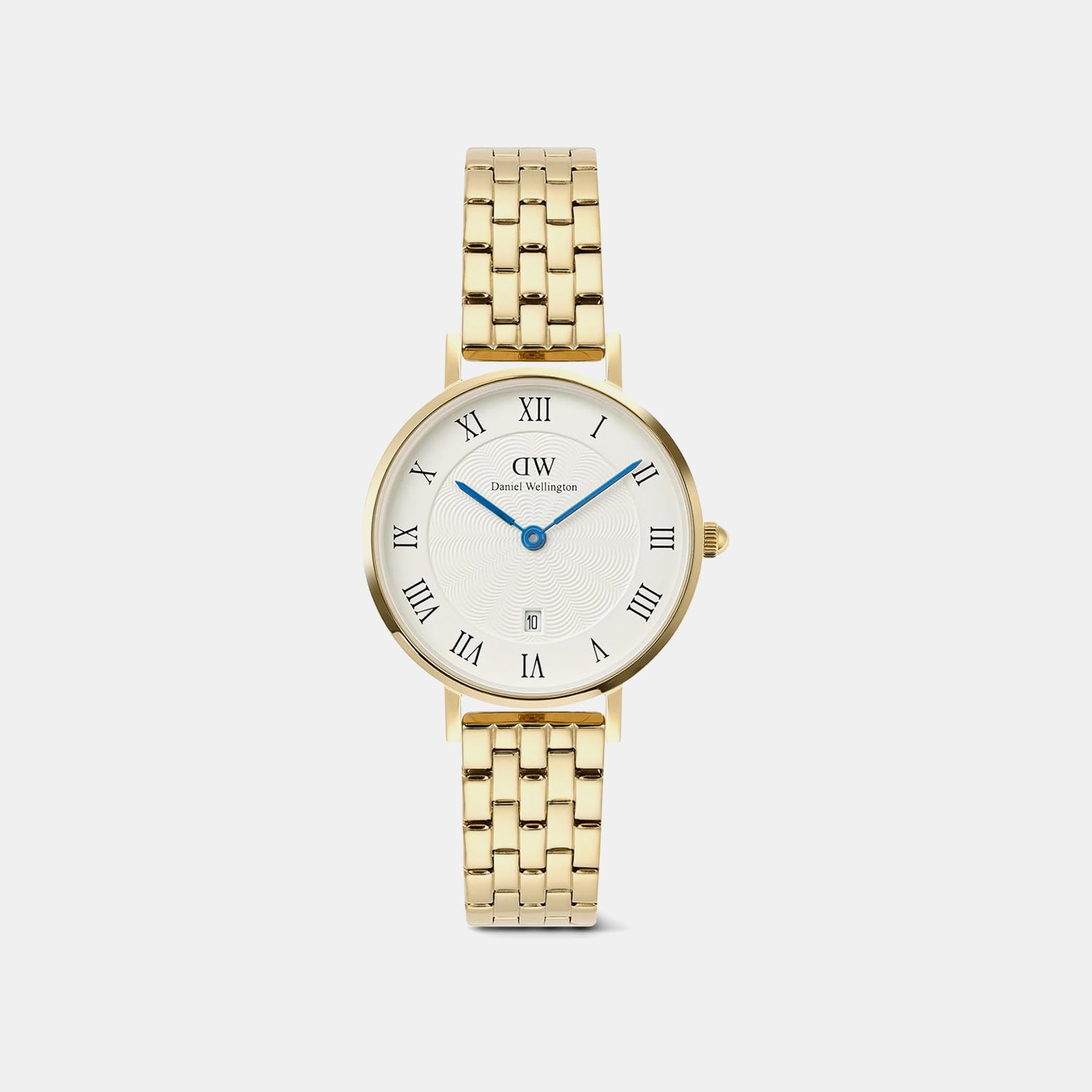 Petite Women Quartz White Dial Analog Stainless Steel Watch DW00100857K