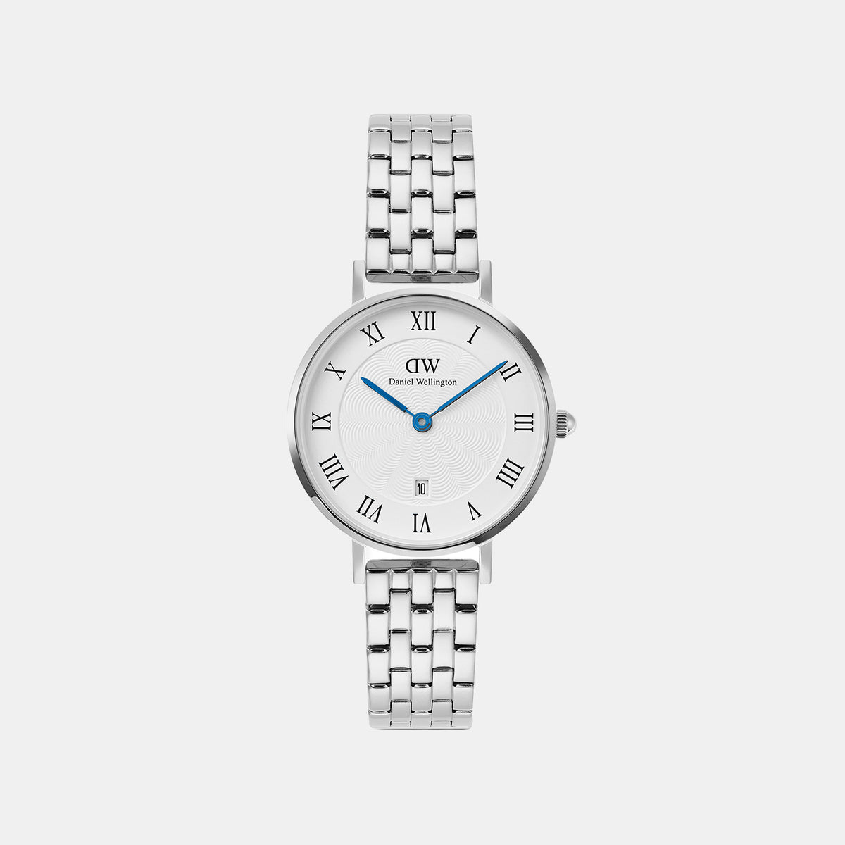 Petite Women Quartz White Dial Analog Stainless Steel Watch DW00100859K