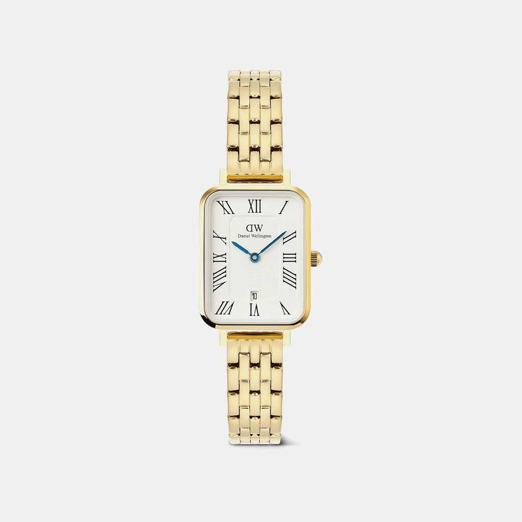 Quadro Women Quartz White Dial Analog Steel Watch DW00100861