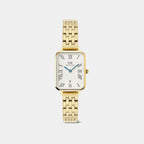 Quadro Women Quartz White Dial Analog Steel Watch DW00100861