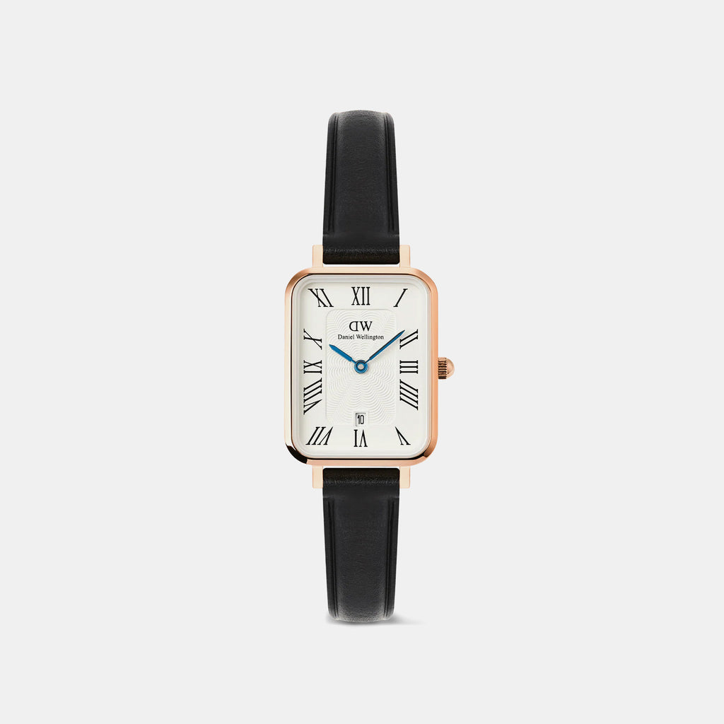 Quadro Women Quartz White Dial Analog Leather Watch DW00100862K