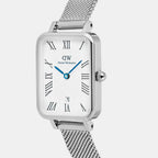 Quadro Women Quartz White Dial Analog Mesh Watch DW00100863K