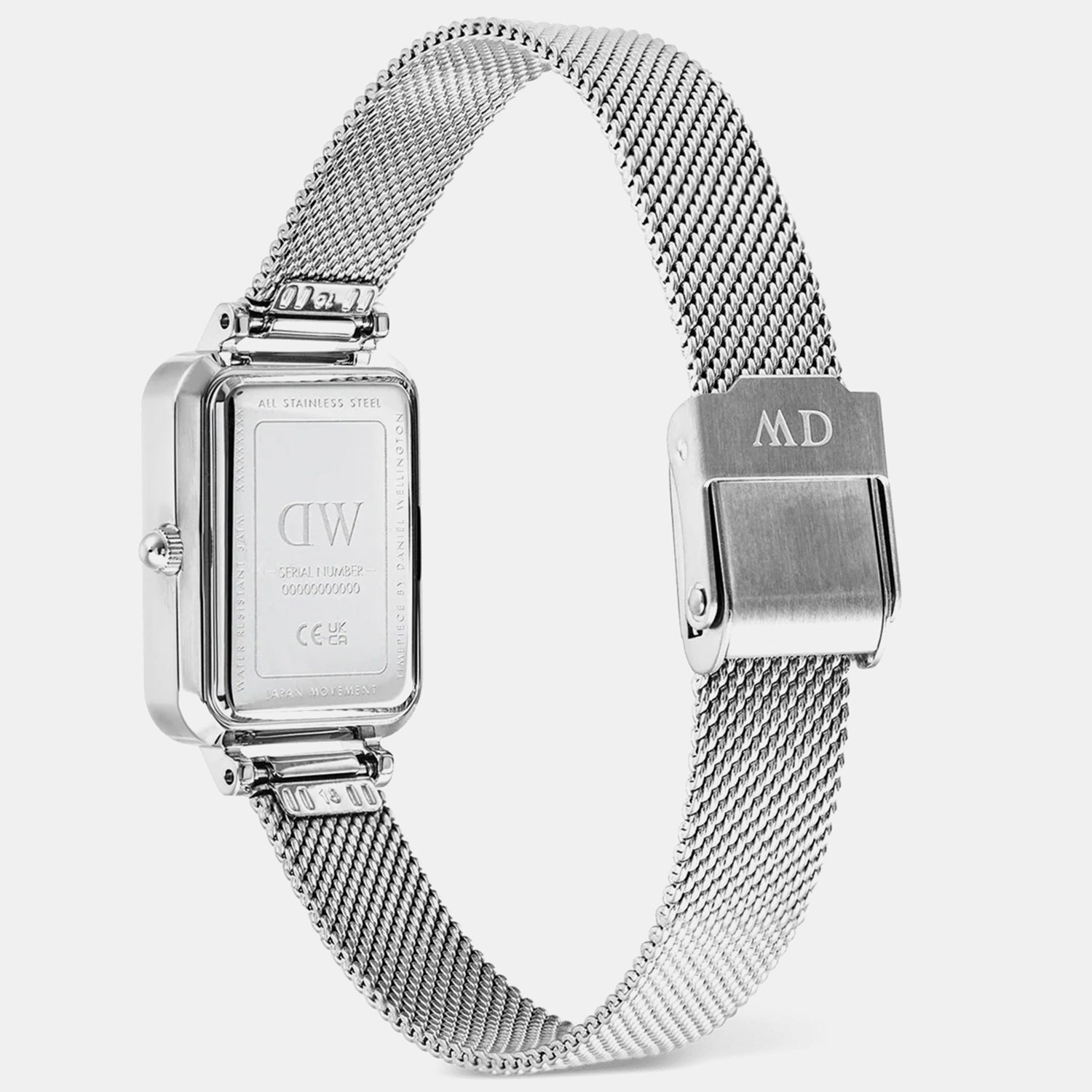 Quadro Women Quartz White Dial Analog Mesh Watch DW00100863K