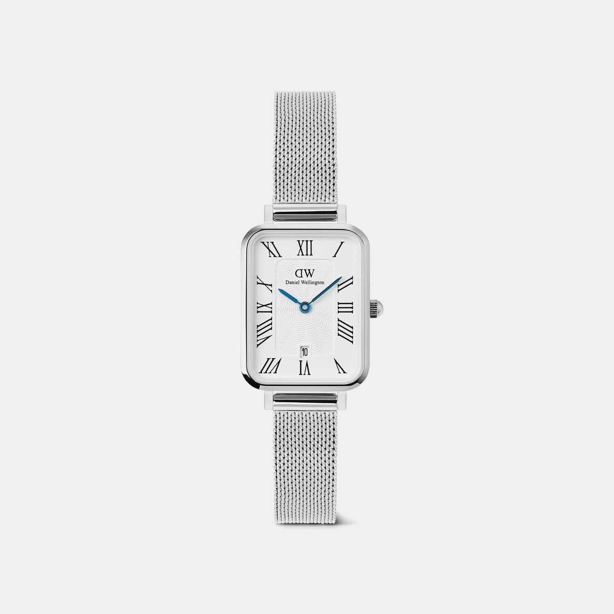 Quadro Women Quartz White Dial Analog Mesh Watch DW00100863K