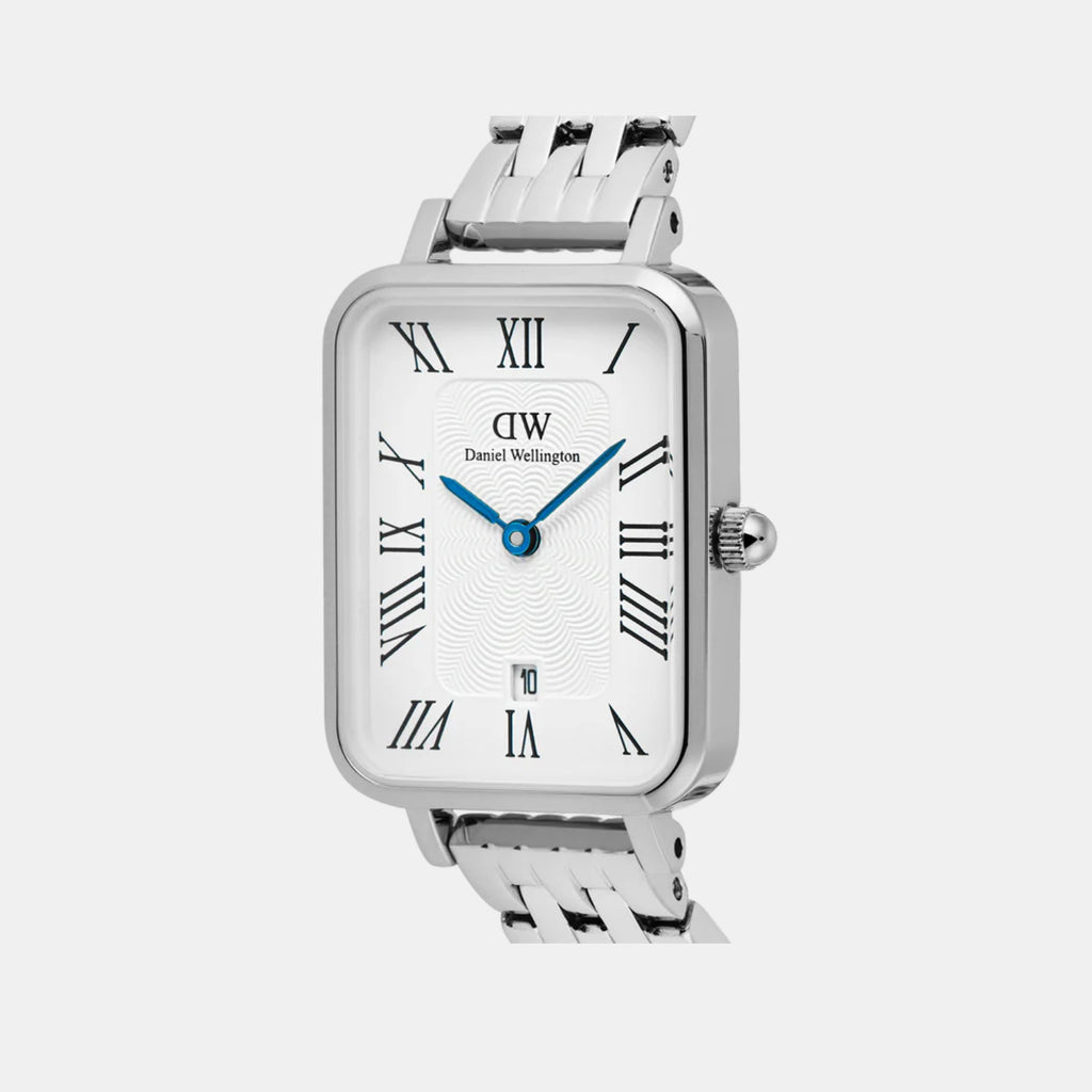 Quadro Women Quartz White Dial Analog Stainless Steel Watch DW00100864