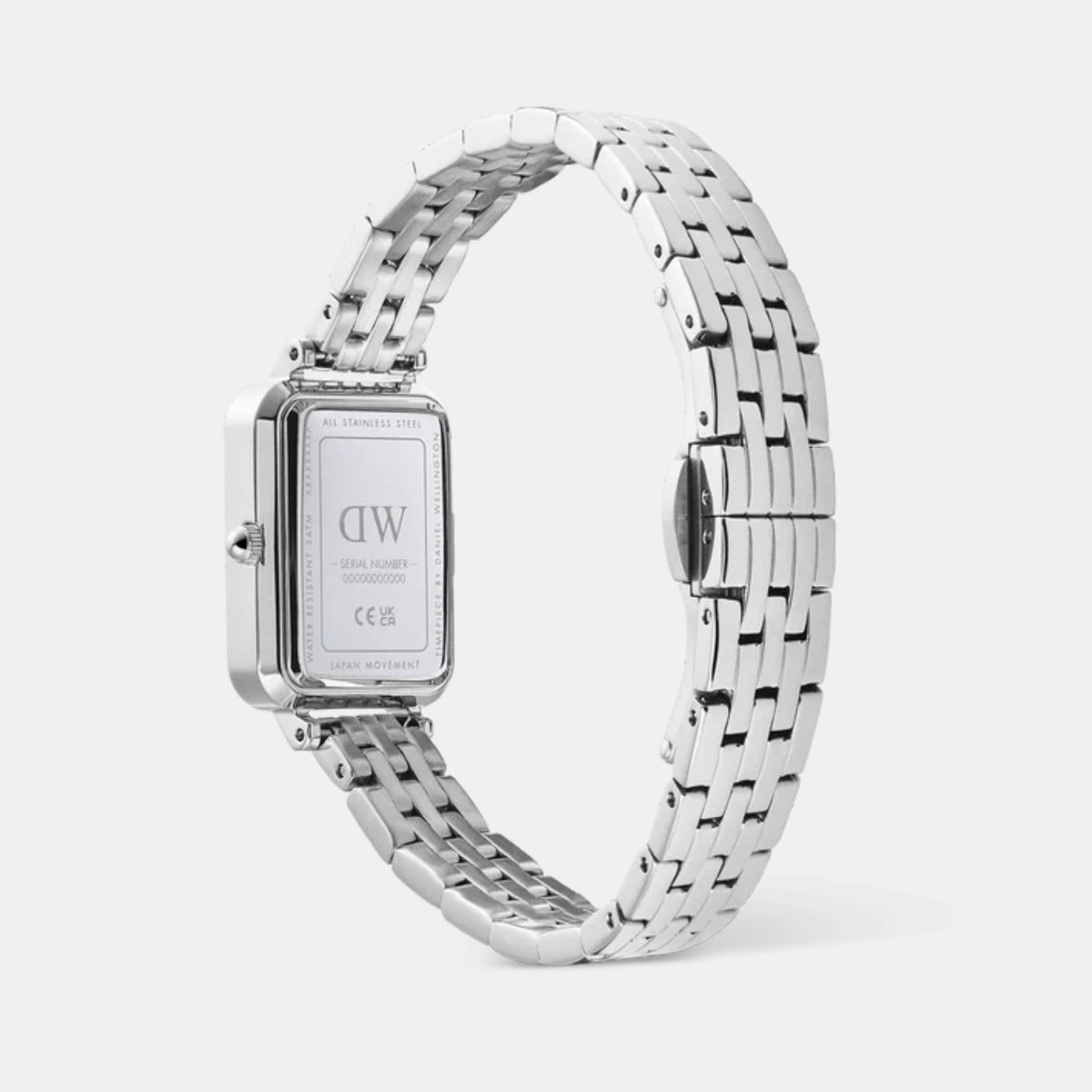 Quadro Women Quartz White Dial Analog Stainless Steel Watch DW00100864K