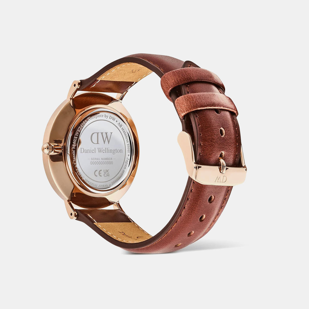 Classic Multi-Eye Men Quartz Beige Dial Analog Leather Watch DW00100871