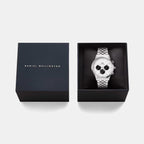 Iconic Men Quartz White Dial Chronograph Stainless Steel Watch DW00100872K